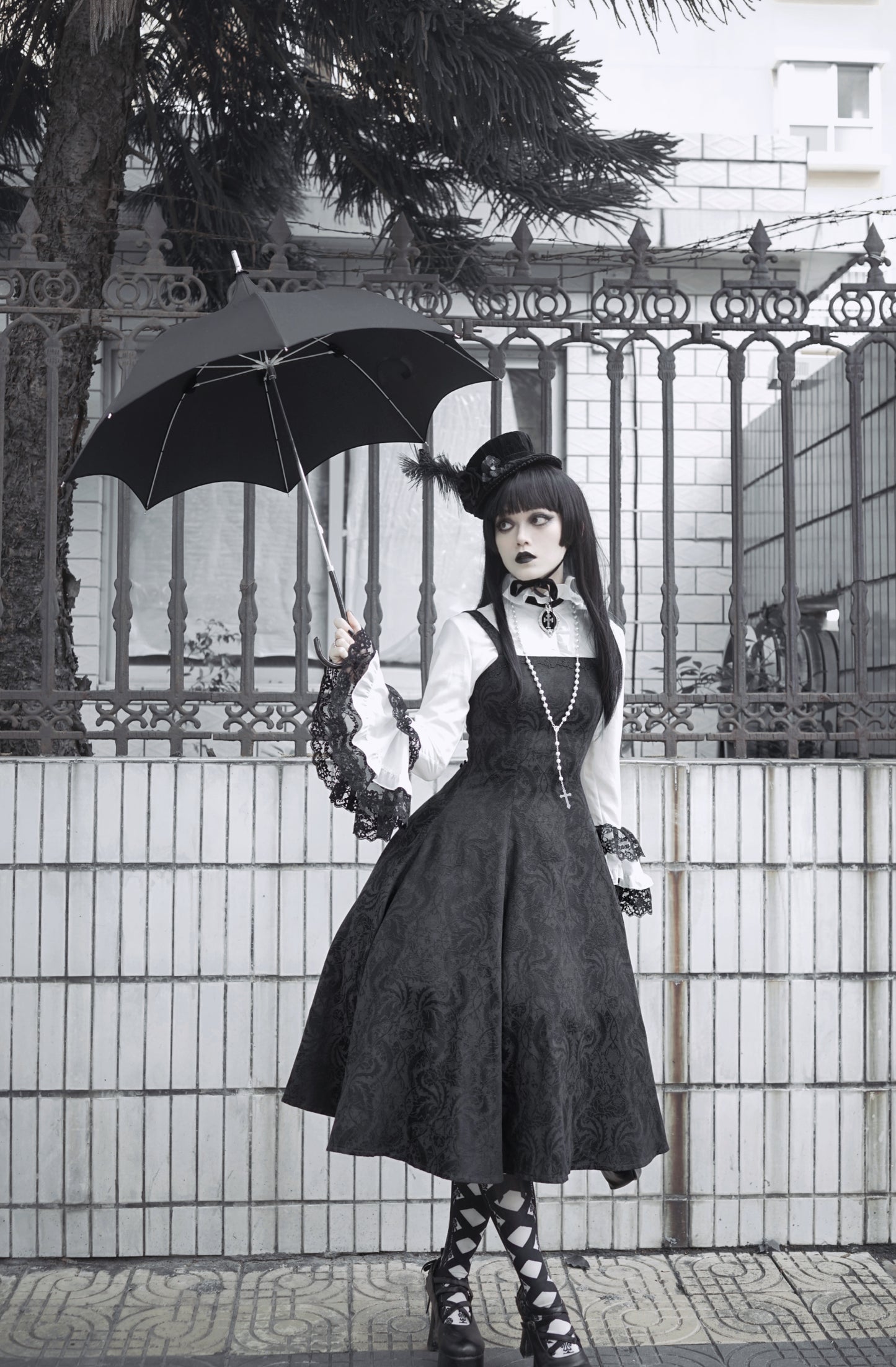 Lament Blumen Gothic Lolita Jumper Skirt